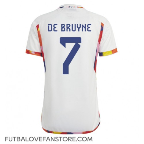 Belgicko Kevin De Bruyne #7 Vonkajší futbalový dres MS 2022 Krátky Rukáv